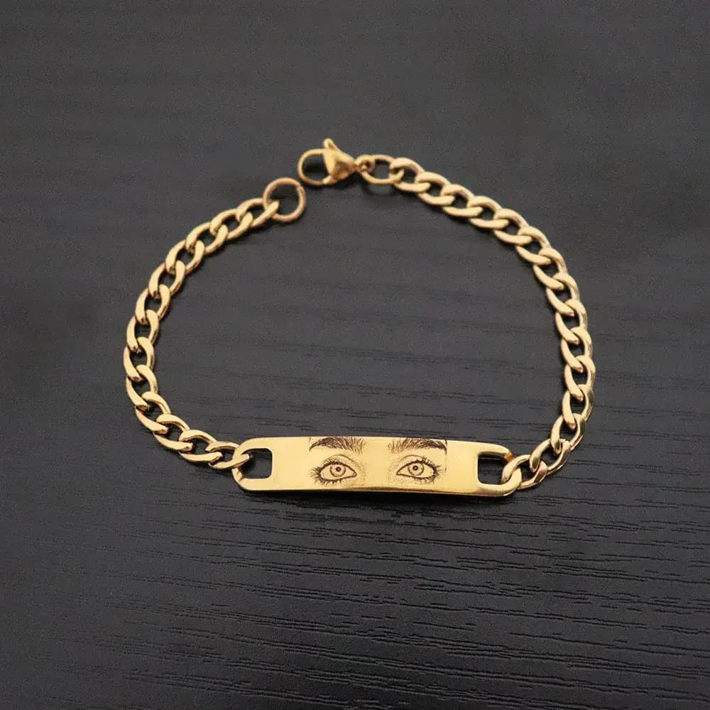Engraved Eyes Bracelet
